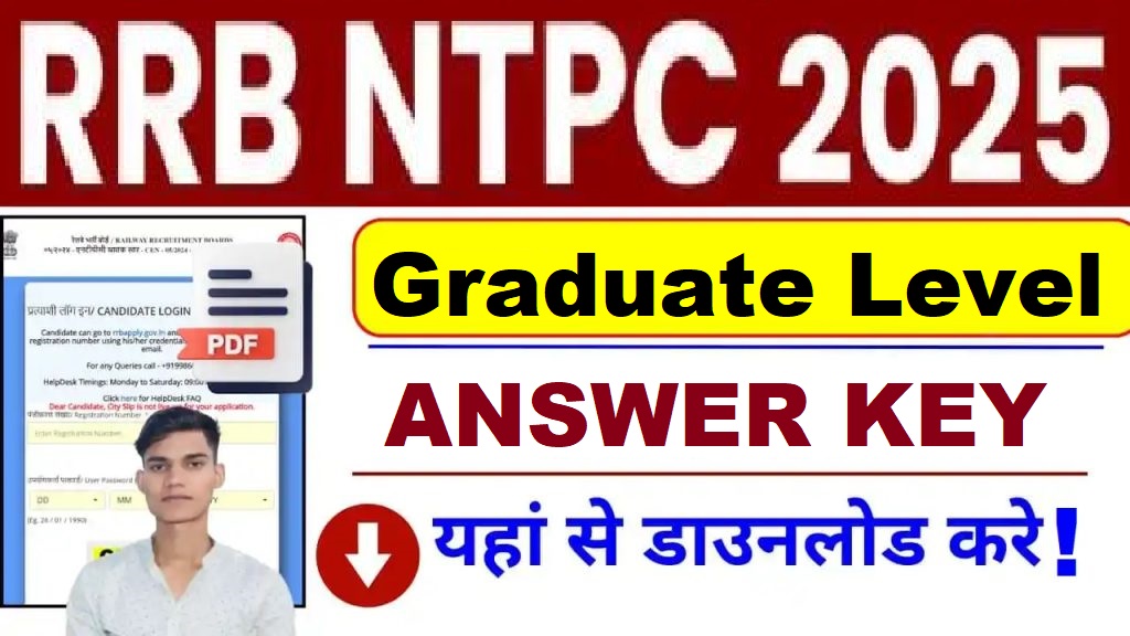 RRB NTPC 2025 Graduate Level ANSWER KEY 