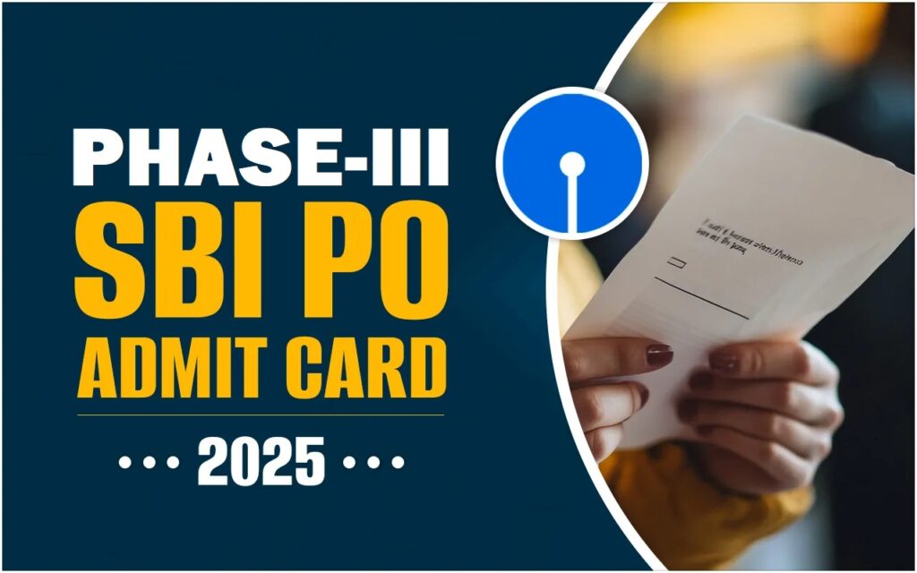 SBI PO ADMIT CARD