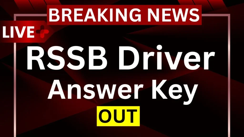 RSSB Driver Answer Key OUT