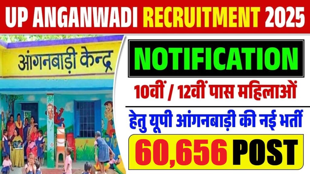 UP ANGANWADI RECRUITEMNT 2025 NOTIFICATION 