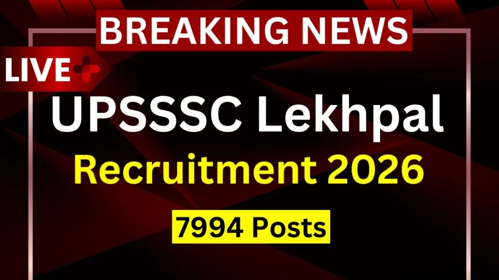 UPSSSC Lekhpal Recruitment 2026 