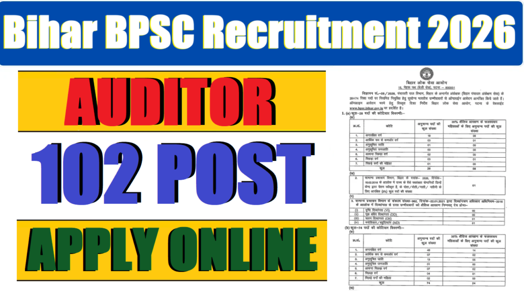 Bihar BPSC Rectuitment 2026