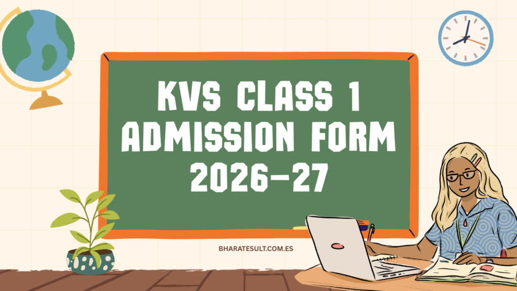 KVS Class 1 Admission Form 2026–27