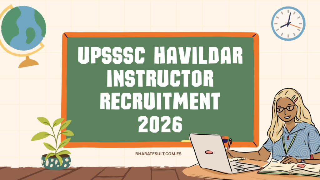 UPSSSC Havildar Instructor Recruitment 2026