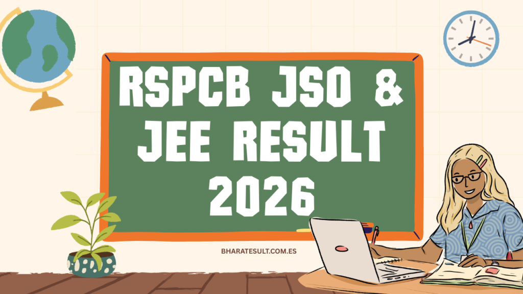 RSPCB JSO & JEE Result 2026