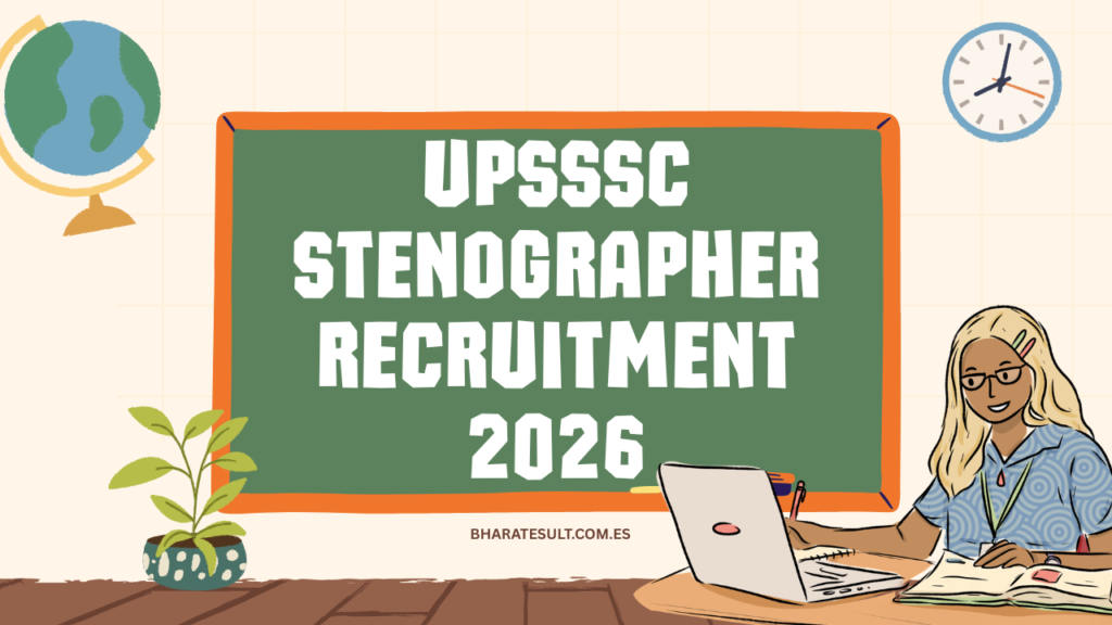 UPSSSC Stenographer Recruitment 2026