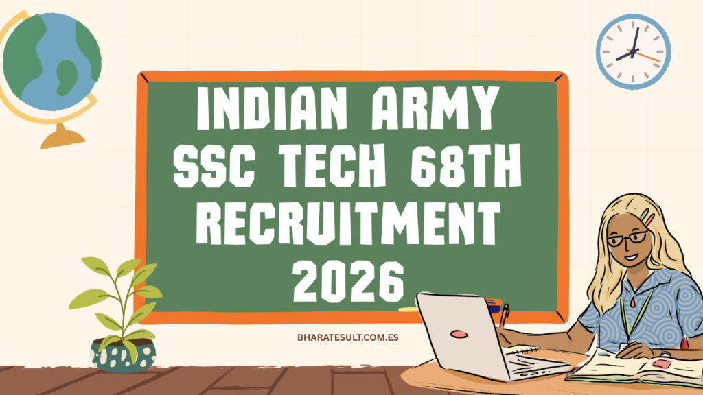 Indian Army SSC Tech 68th Recruitment 2026