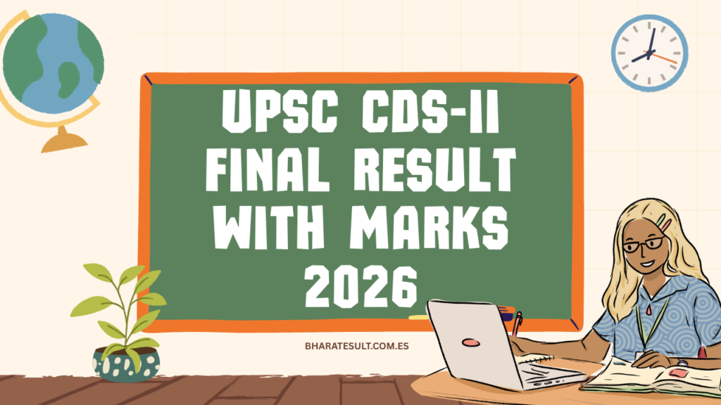 UPSC CDS-II Final Result With Marks 2026