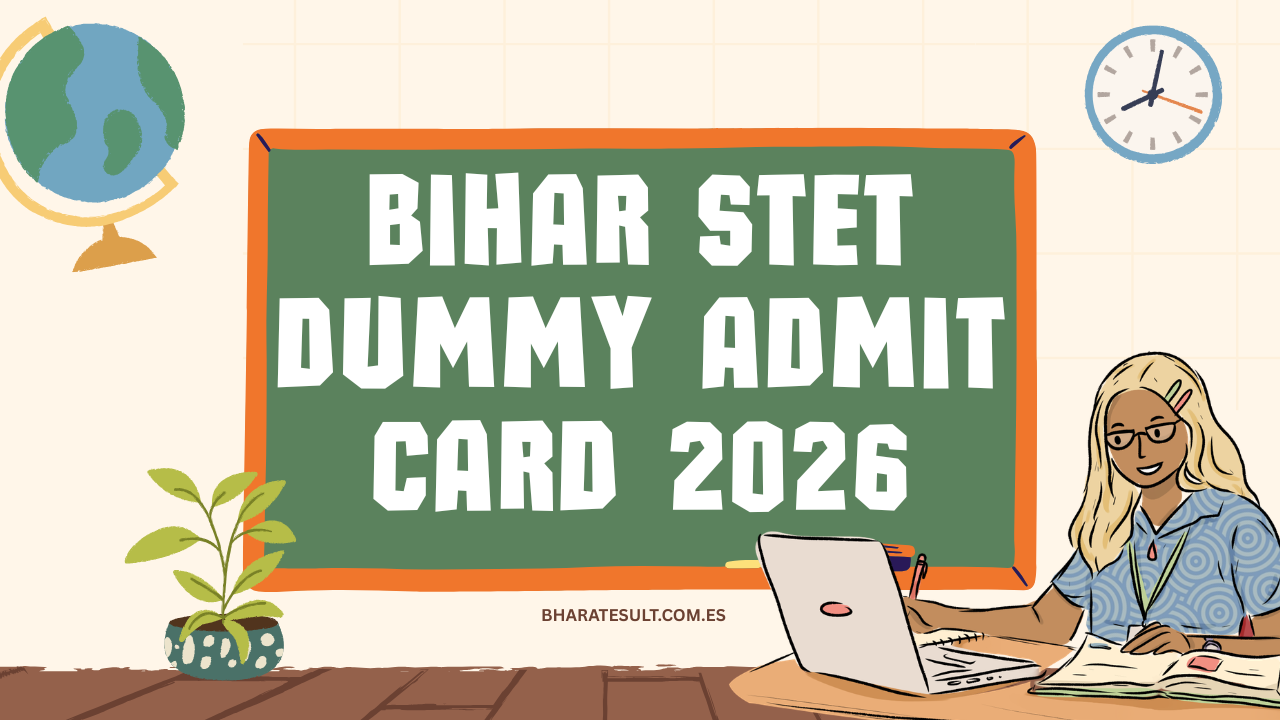 Bihar STET Dummy Admit Card 2026