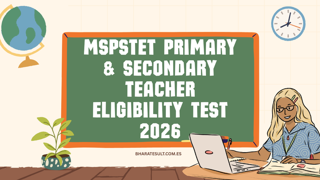 MSPSTET Primary & Secondary Teacher Eligibility Test 2026