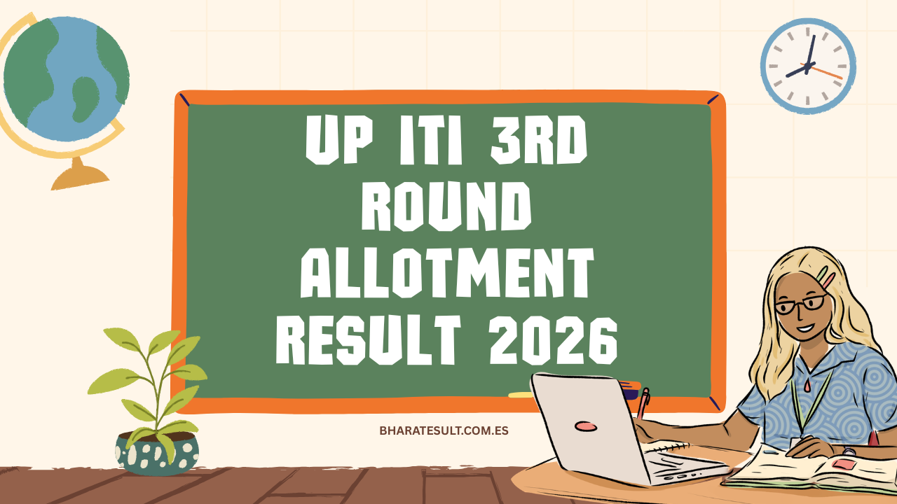 UP ITI 3rd Round Allotment Result 2026