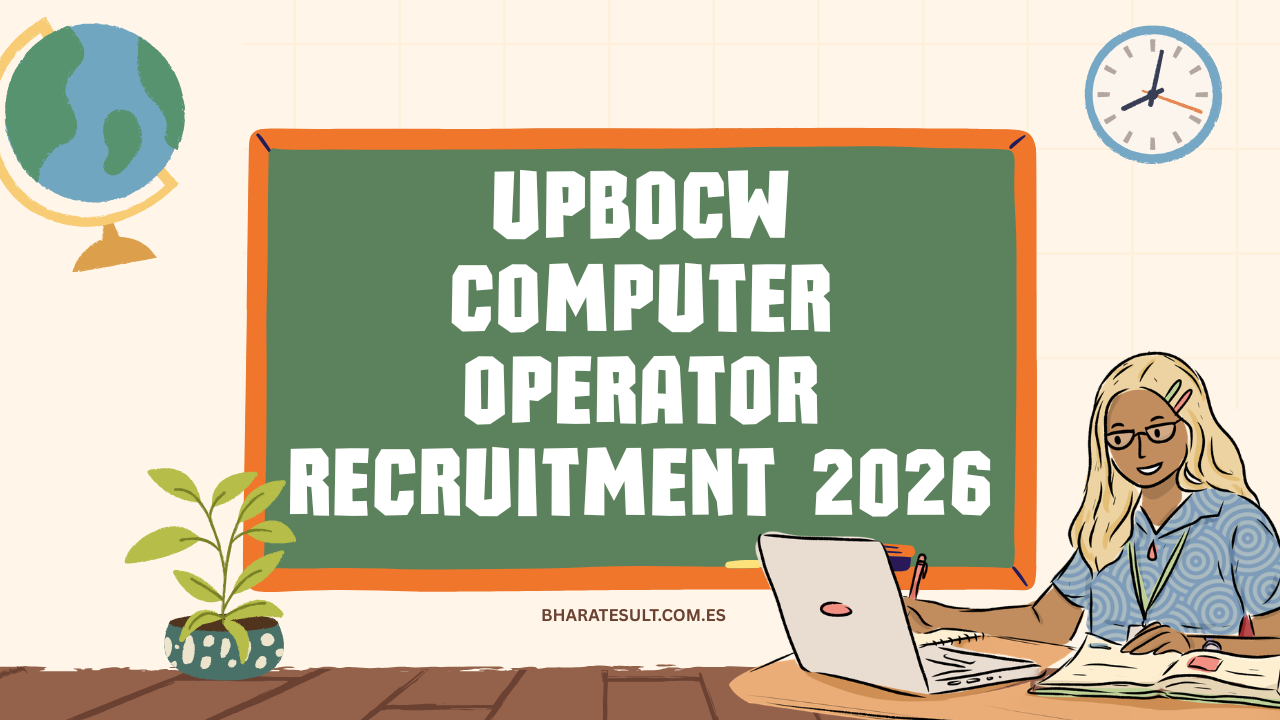 UPBOCW Computer Operator Recruitment 2026