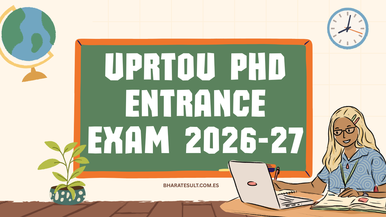UPRTOU PhD Entrance Exam 2026-27