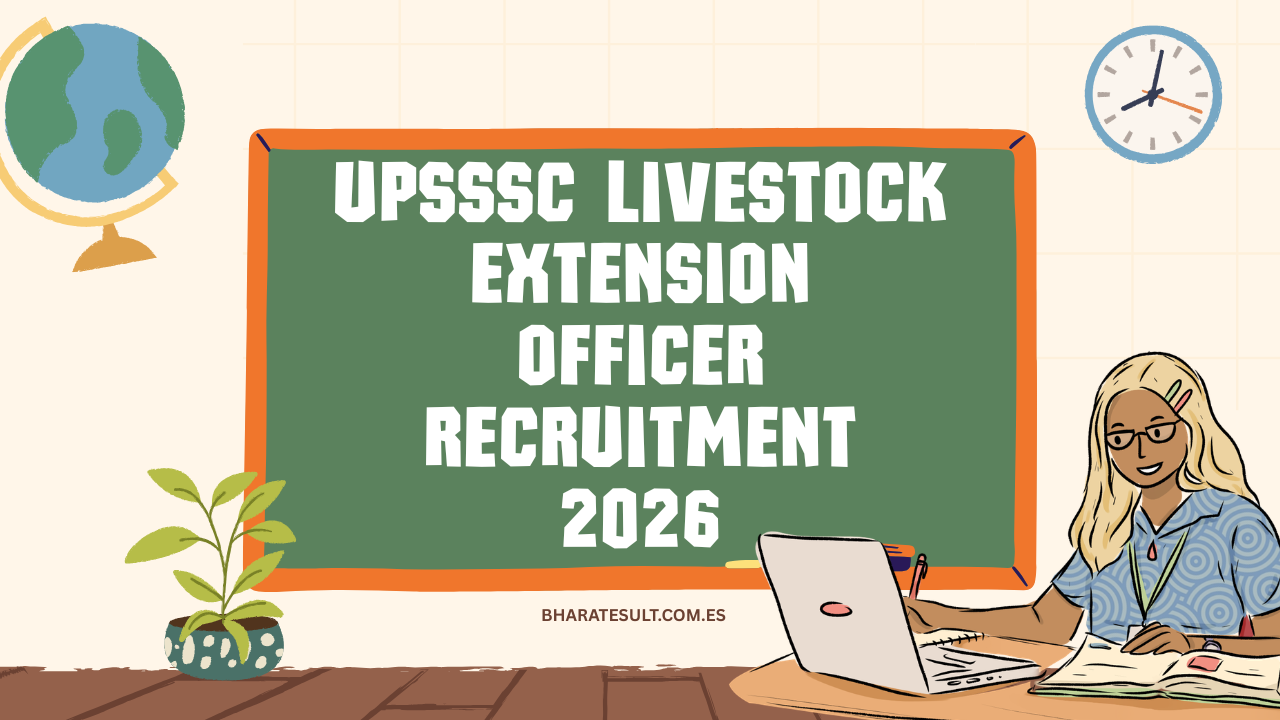UPSSSC Livestock Extension Officer Recruitment 2026