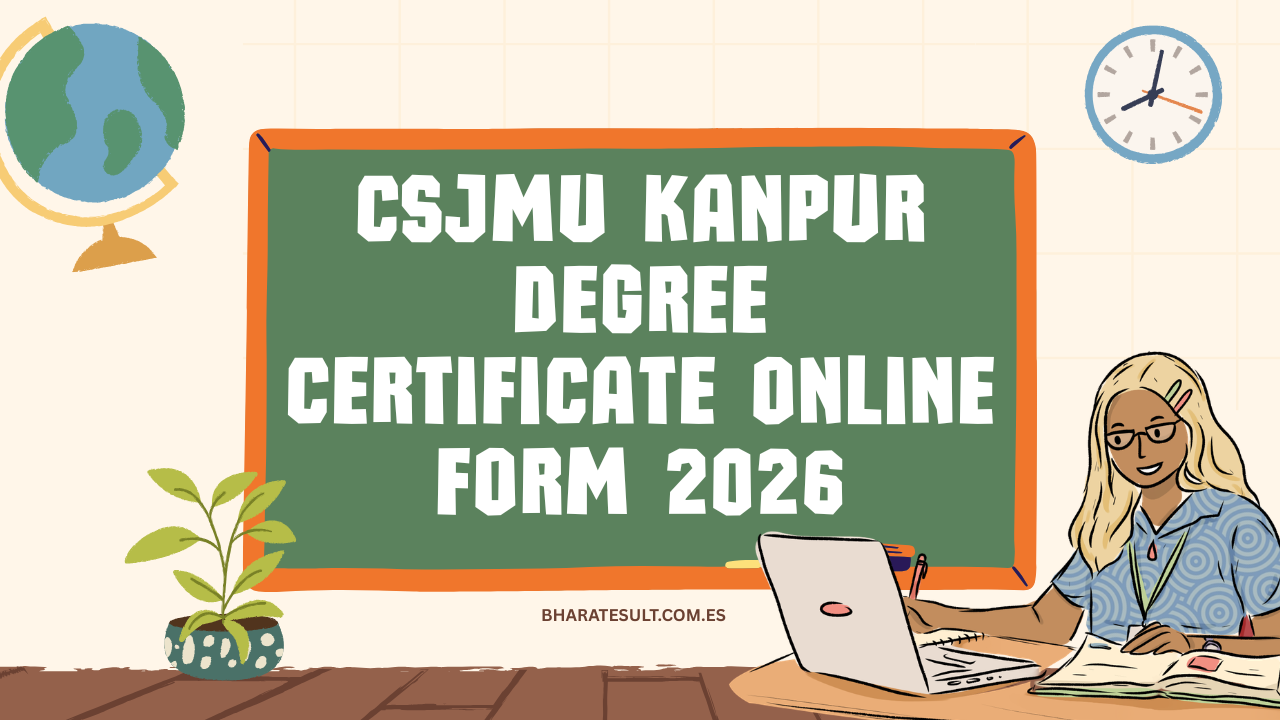 CSJMU Kanpur Degree Certificate Online Form 2026