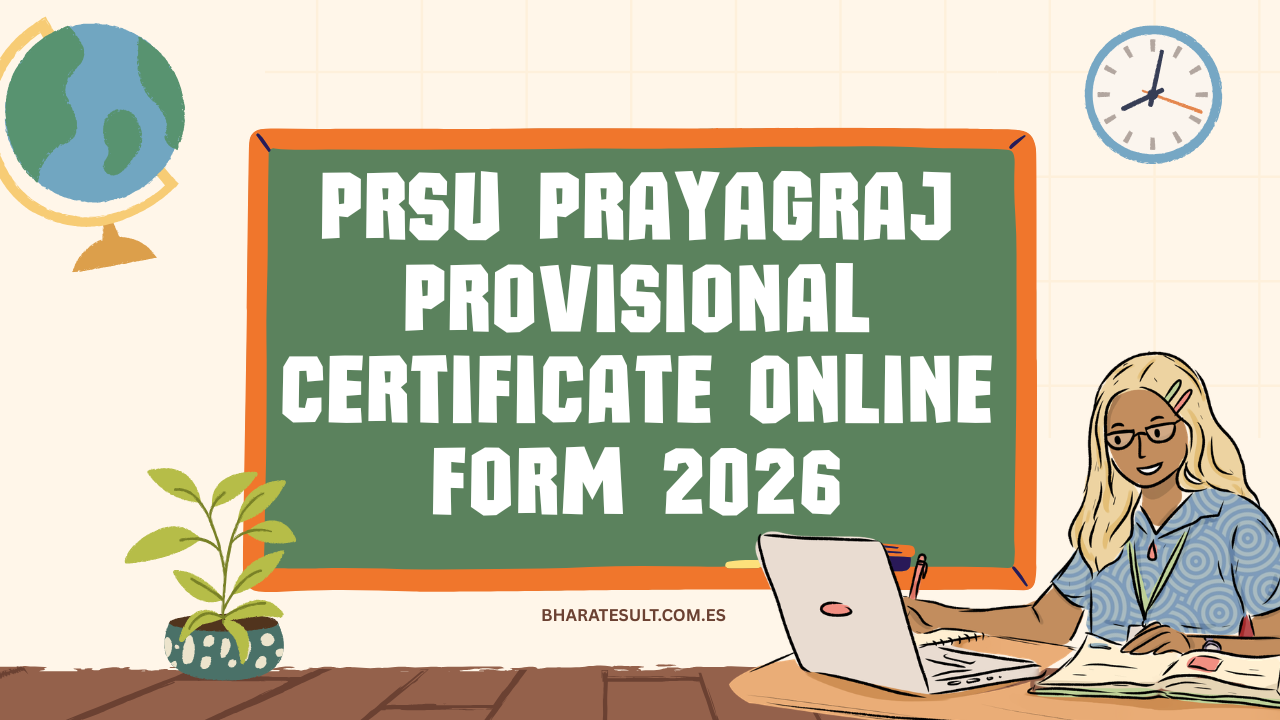 PRSU Prayagraj Provisional Certificate Online Form 2026
