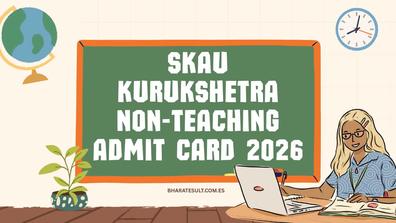 SKAU Kurukshetra Non-Teaching Admit Card 2026