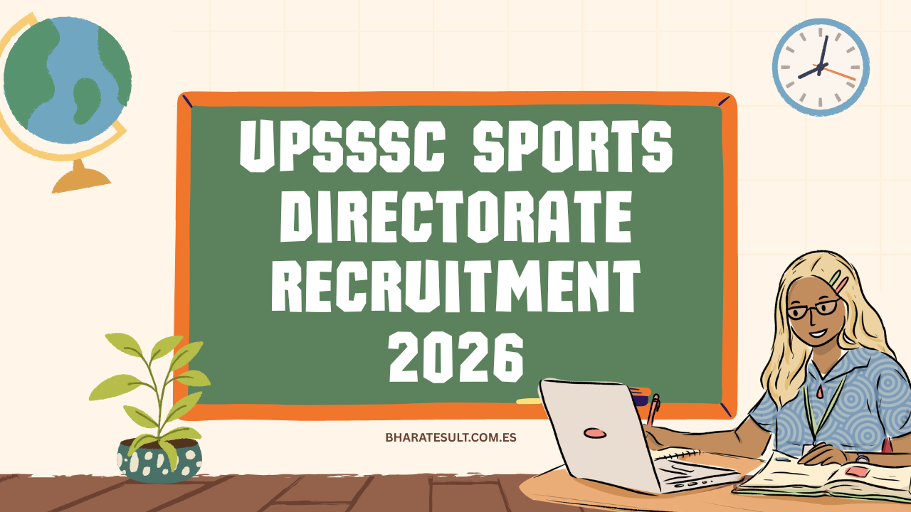 UPSSSC Sports Directorate Recruitment 2026